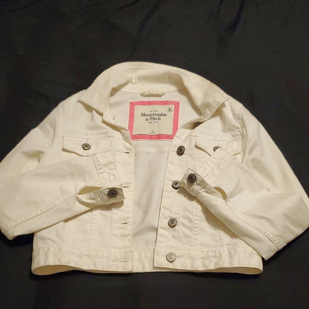 Abercrombie & Fitch White Jean Jacket - Picture 3 of 13